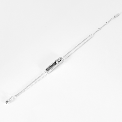 Bracelet Move Classique pavé, grand modèle - Bracelet en or blanc et diamants 58 Facettes DV32512-6