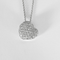 Collier en or blanc et pendentif coeur pavé diamants : 0,35 carat 58 Facettes DV32872-5