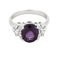Bague en or blanc, améthyste et diamants 58 Facettes DV5707-18-535-5