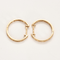 Paire d'anneaux d'oreilles en or rose et diamants 58 Facettes DV5707-20