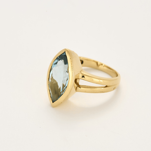 Bague en or jaune et topaze 58 Facettes DV5707-19-53-2