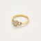 Bague en or jaune, or blanc, diamants à motif de noeud stylisé 58 Facettes DV5707-23-54-3