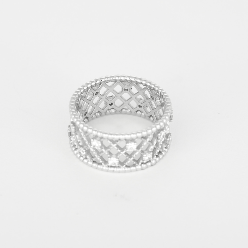 53 Bague Gemmyo RetroMilano en or blanc et diamants : 0,54 carat 58 Facettes DV33837-1