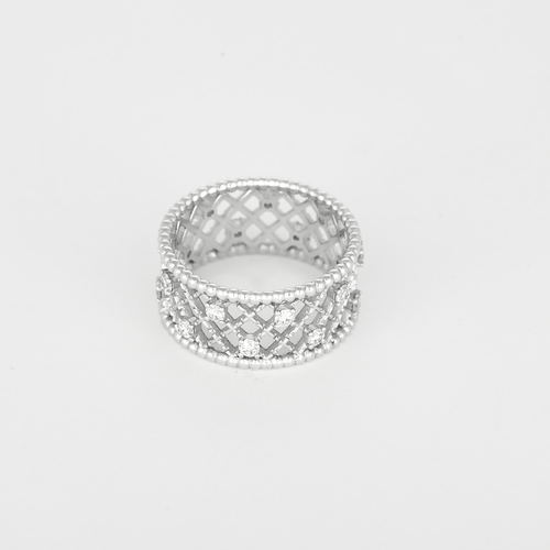53 Bague Gemmyo RetroMilano en or blanc et diamants : 0,54 carat 58 Facettes DV33837-1