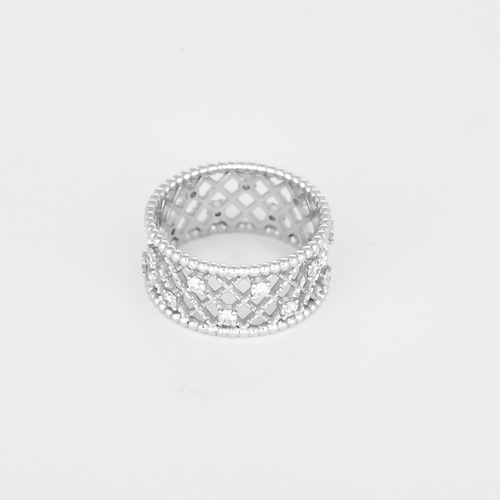 53 Bague Gemmyo RetroMilano en or blanc et diamants : 0,54 carat 58 Facettes DV33837-1