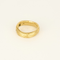 54 Élégante bague en or jaune ciselée et diamant 58 Facettes DV33869-4