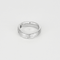 54 Élégante bague en or blanc ciselée et diamant 58 Facettes DV33869-5