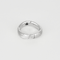 54 Élégante bague en or blanc ciselée et diamant 58 Facettes DV33869-5
