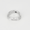 54 Élégante bague en or blanc ciselée et diamant 58 Facettes DV33869-5
