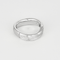 54 Élégante bague en or blanc ciselée et diamant 58 Facettes DV33869-5