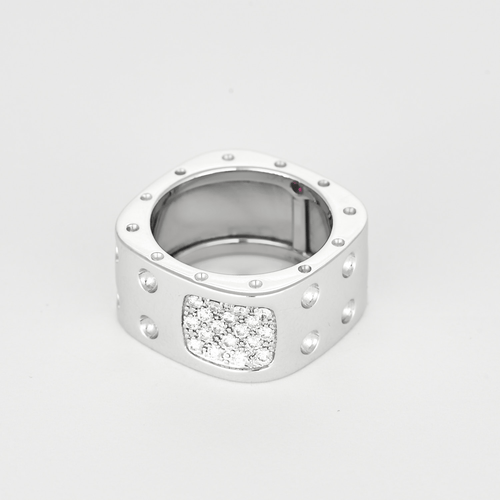 52 Roberto Coin - Bague en or blanc et diamants 58 Facettes DV33829-1
