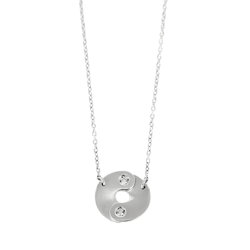 DINH VAN - Double Sens - Collier en or blanc et diamants 58 Facettes DV33869-6