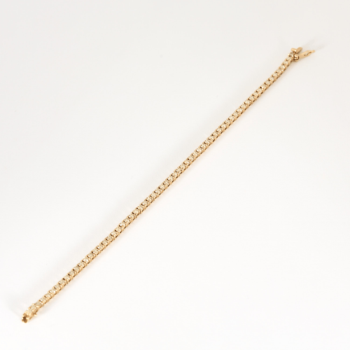 Bracelet tennis en or rose et diamants : 3,70 carats 58 Facettes DV24433-3