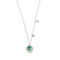 Collier en or blanc, émeraude et diamants 58 Facettes DV34030-7