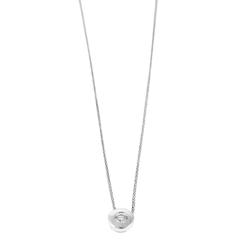 Collier en or blanc et diamants : 0,20 carat environ 58 Facettes DV34030-9