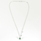 Collier en or blanc, émeraude et diamants 58 Facettes DV34030-7