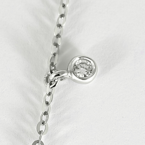 Collier en or blanc, émeraude et diamants 58 Facettes DV34030-7