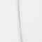 Collier en or blanc, diamants et saphir ovale : 0,90 carat 58 Facettes DV34030-6