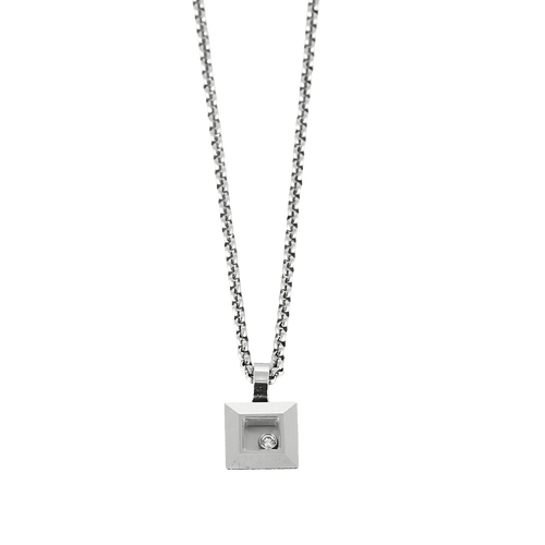CHOPARD - Happy Diamond - Collier en or blanc et diamant 58 Facettes DV33831-5