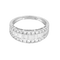 51 Bague jonc en or blanc, diamants taille baguette et taille brillant 58 Facettes DV34030-12