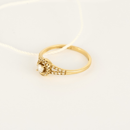 51 MAUBOUSSIN - VIE, LIBERTÉ & AMOUR - Bague en or jaune, diamants : 0,10 carat 58 Facettes DV32144-2