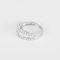 51 Bague jonc en or blanc, diamants taille baguette et taille brillant 58 Facettes DV34030-12