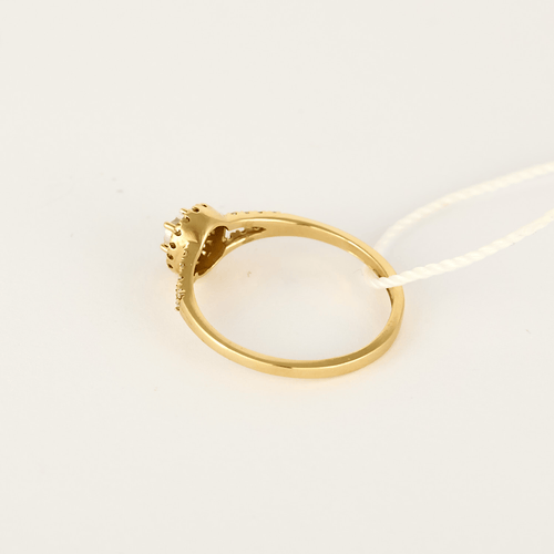 51 MAUBOUSSIN - VIE, LIBERTÉ & AMOUR - Bague en or jaune, diamants : 0,10 carat 58 Facettes DV32144-2