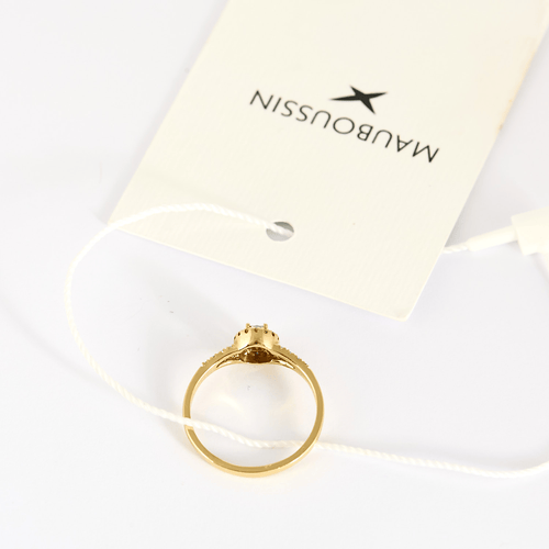 51 MAUBOUSSIN - VIE, LIBERTÉ & AMOUR - Bague en or jaune, diamants : 0,10 carat 58 Facettes DV32144-2