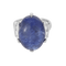 52 Importante bague en or blanc, Tanzanite et diamants : 0,08 carat 58 Facettes DV34030-4