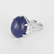 52 Importante bague en or blanc, Tanzanite et diamants : 0,08 carat 58 Facettes DV34030-4