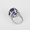 52 Importante bague en or blanc, Tanzanite et diamants : 0,08 carat 58 Facettes DV34030-4