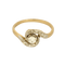 54 Bague tourbillon en or jaune, blanc et diamants : 0,15 carat 58 Facettes DV34030-10