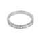 49 Demie alliance en or blanc, diamants de taille princesse  : 0,20 carat 58 Facettes DV34030-15