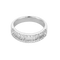 55 Bague jonc en or blanc, diamants baguettes et diamants brillants 58 Facettes DV34030-13