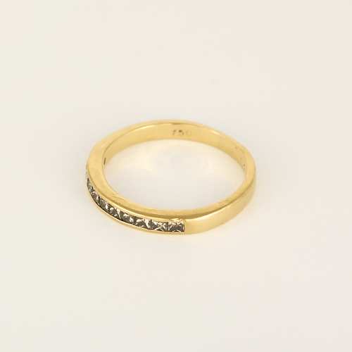 54 Demie alliance en or jaune, diamants de taille princesse 58 Facettes DV34030-16