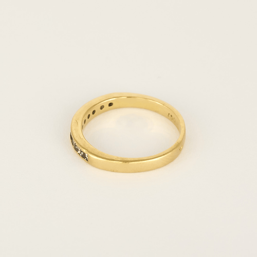 54 Demie alliance en or jaune, diamants de taille princesse 58 Facettes DV34030-16