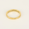 54 Demie alliance en or jaune, diamants de taille princesse 58 Facettes DV34030-16