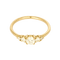 Élégante bague en or jaune 18k Diamants