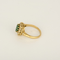 52 Bague marguerite en or jaune, diamants et émeraude 58 Facettes DV33840-1