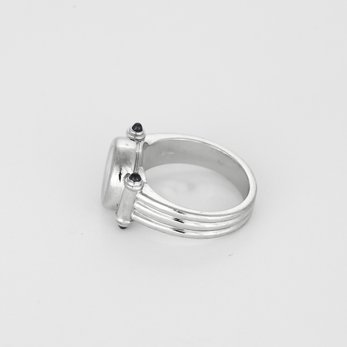 Chopard Happy Diamonds - Bague en or blanc avec diamants et saphirs
