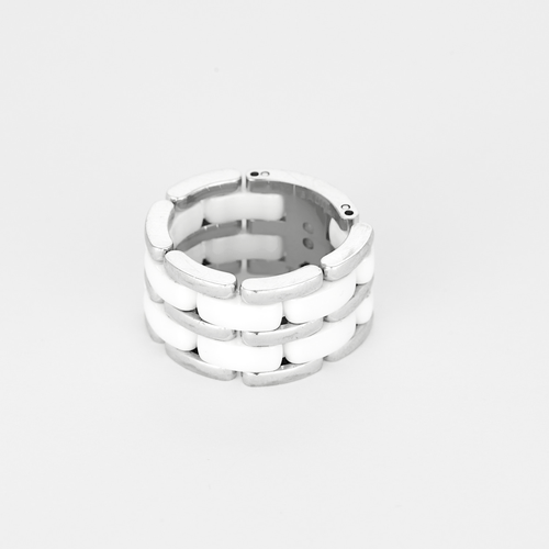 CHANEL - Ultra - Grand modèle - Bague en or blanc et céramique