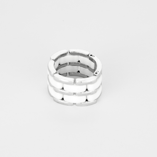 CHANEL - Ultra - Grand modèle - Bague en or blanc et céramique