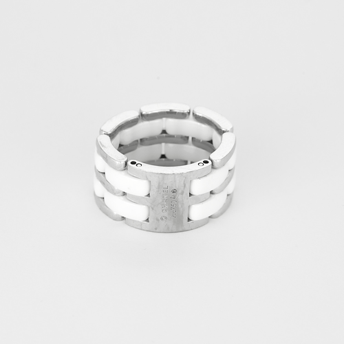 CHANEL - Ultra - Grand modèle - Bague en or blanc et céramique