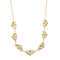 Élégant collier draperie en or jaune