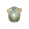 Bague cocktail en or jaune et aigue-marine