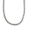 Collier en or blanc à maille popcorn
