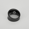 Bague en céramique noire, or blanc et diamants : 0,35 carat