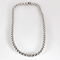 Collier en or blanc à maille popcorn