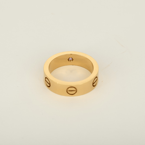 Cartier - Love - Bague en or jaune et saphir rose