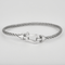 Fred - Force 10 - Moyen Modèle - Bracelet composé d'un cordon en nylon tressé et or blanc, diamants